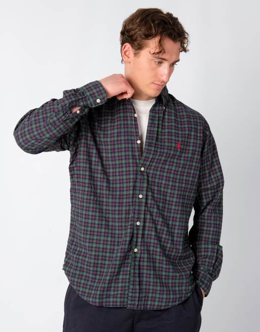 Vintage Polo Ralph Lauren L Long Sleeve Shirt Navy Blue, 3 of 4