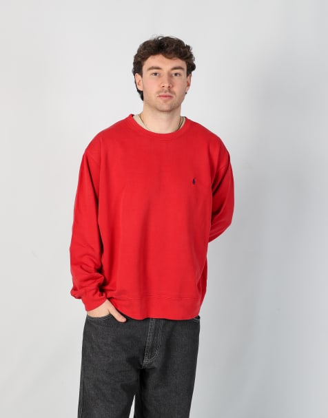 Vintage Polo Ralph Lauren l sweatshirt in burgundy red - view 1