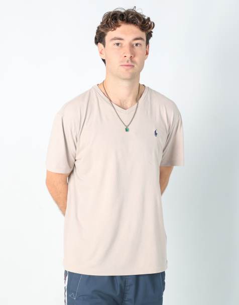 Vintage Polo Ralph Lauren l t-shirt in brown - view 1
