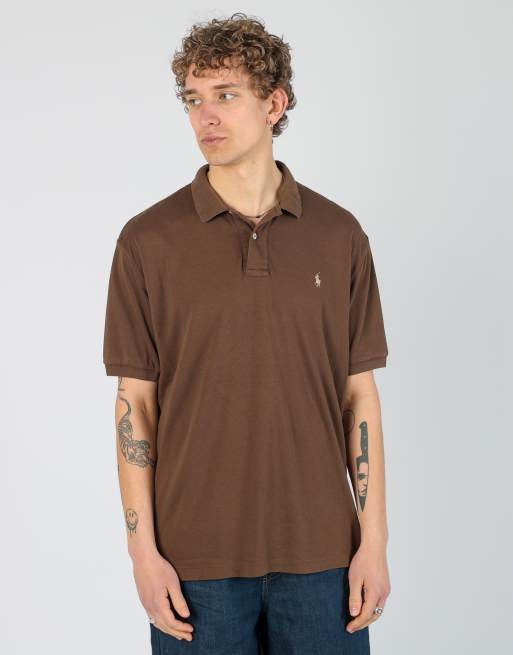 Vintage Polo Ralph Lauren l t-shirt in brown