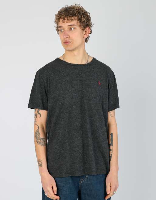 Vintage Polo Ralph Lauren l t-shirt in charcoal grey