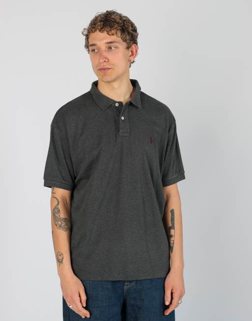 Vintage Polo Ralph Lauren l t-shirt in charcoal grey