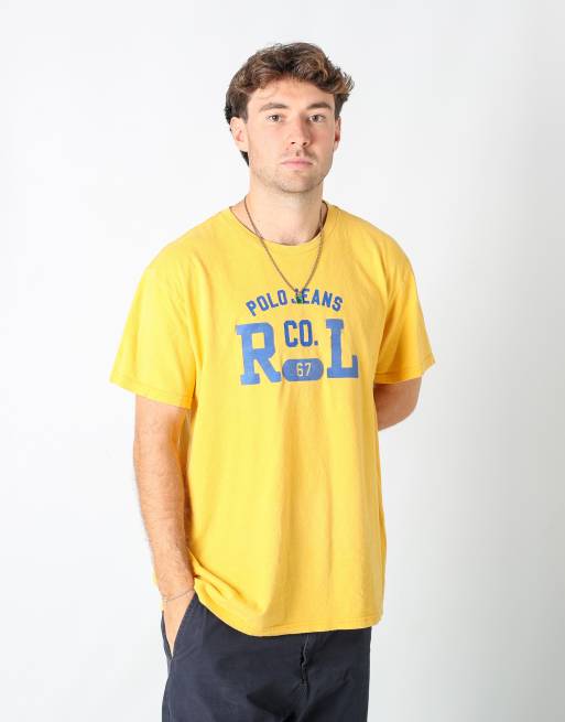 Vintage Polo Ralph Lauren l t-shirt in yellow