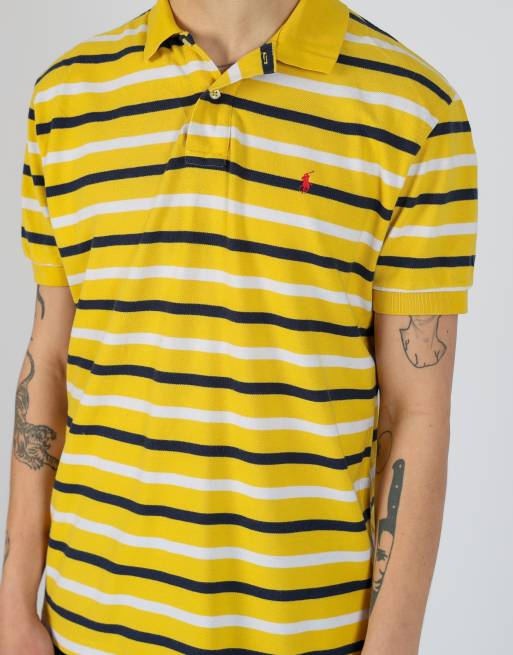 Vintage Polo Ralph Lauren l t-shirt in yellow, 4 of 4