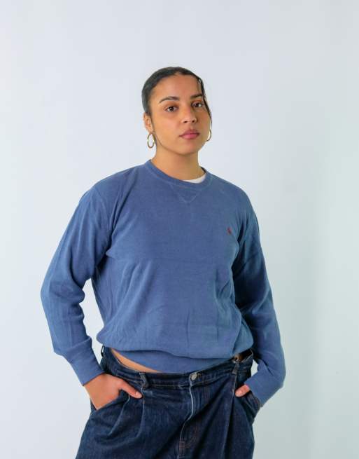 Vintage Polo Ralph Lauren M Knit Jumper Blue
