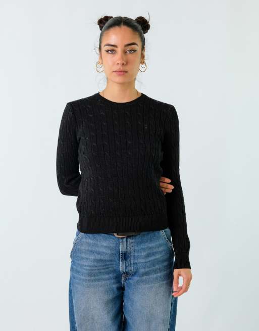 Vintage Polo Ralph Lauren M Knit Sweatshirt Black
