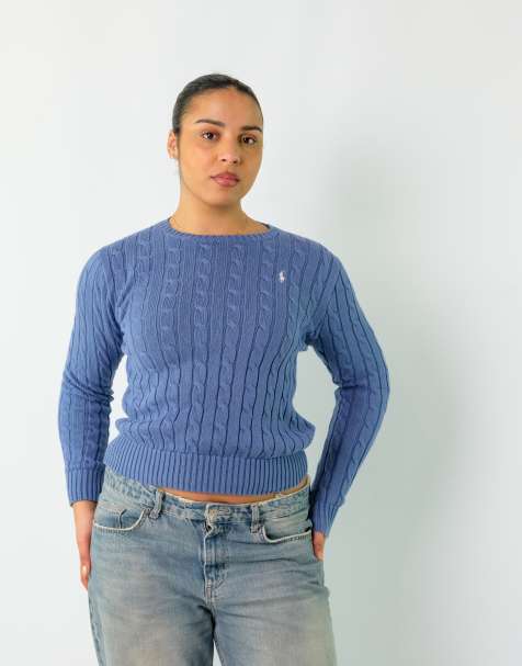Vintage Polo Ralph Lauren M Knit Sweatshirt Blue - view 1