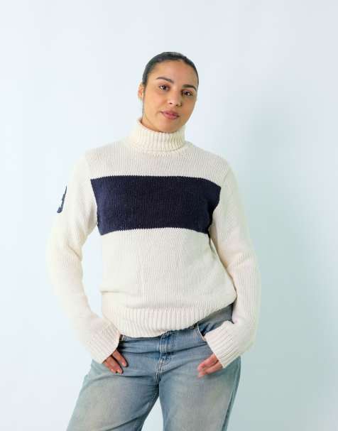 Vintage Polo Ralph Lauren M Knit Sweatshirt Cream - view 1