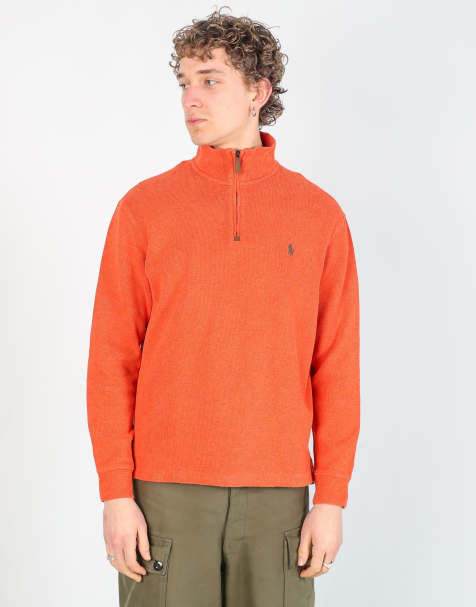 Vintage Polo Ralph Lauren m knit sweatshirt in orange - view 1
