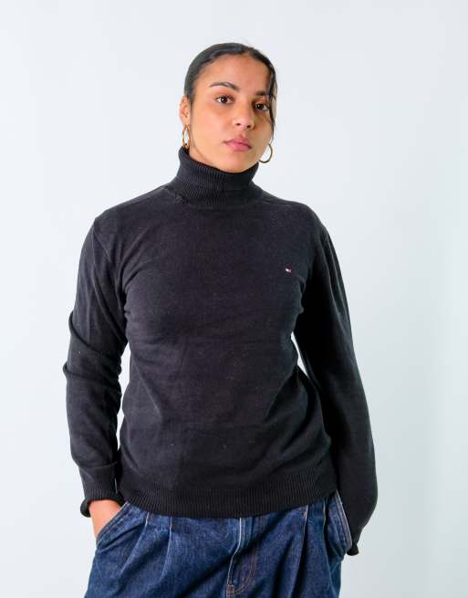 Vintage Polo Ralph Lauren M Knit Sweatshirt Jacket Black