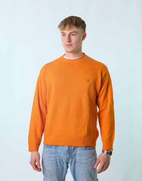 Vintage Polo Ralph Lauren M Knit Sweatshirt Orange - view 1