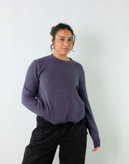 Vintage Polo Ralph Lauren M Knit Sweatshirt Purple
