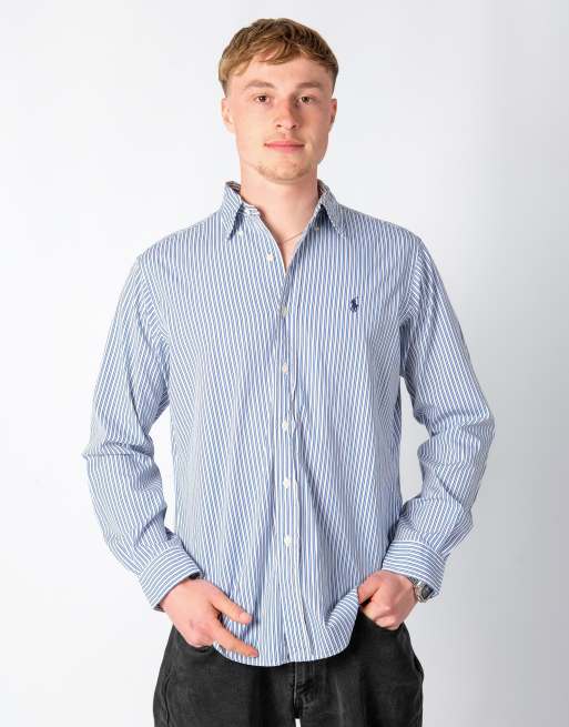 Vintage Polo Ralph Lauren m long sleeve shirt blue