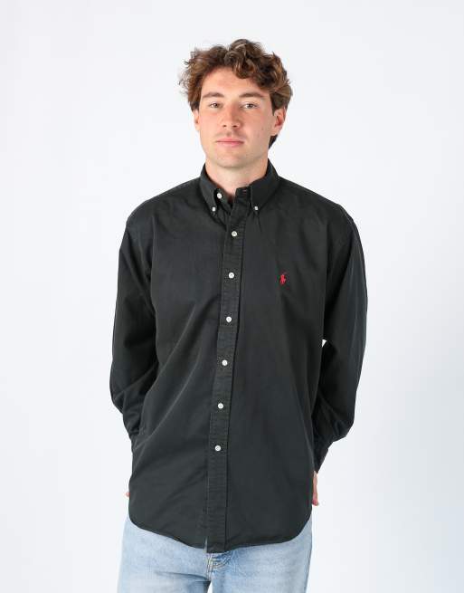 Vintage Polo Ralph Lauren m long sleeve shirt in black