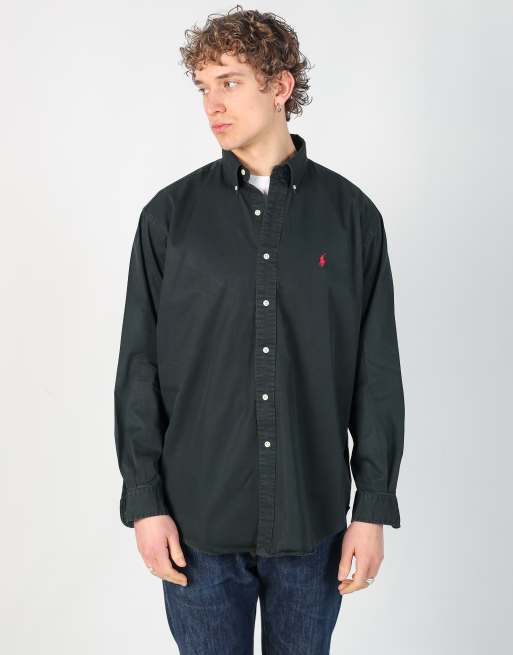 Vintage Polo Ralph Lauren m long sleeve shirt in black, 2 of 4