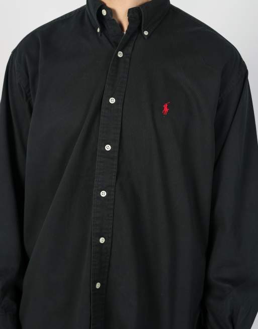 Vintage Polo Ralph Lauren m long sleeve shirt in black, 4 of 4