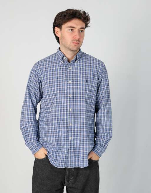 Vintage Polo Ralph Lauren m long sleeve shirt in blue