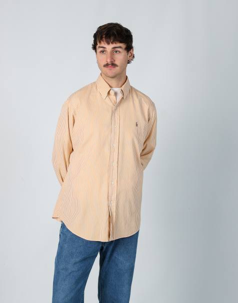 Vintage Polo Ralph Lauren m long sleeve shirt in orange - view 1