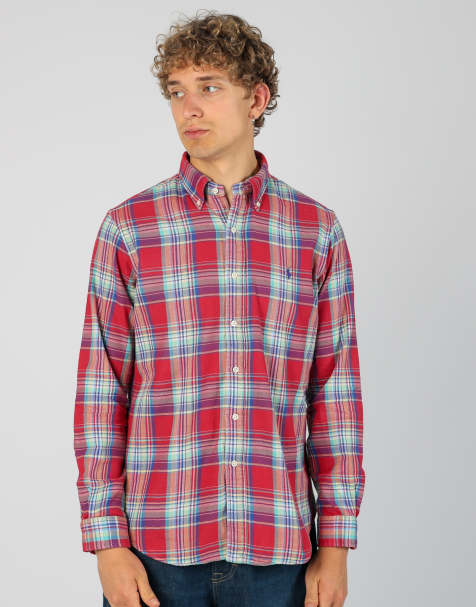 Vintage Polo Ralph Lauren m long sleeve shirt in red - view 1