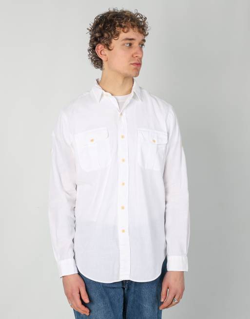 Vintage Polo Ralph Lauren m long sleeve shirt in white