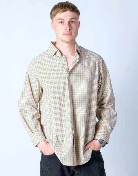 Vintage Polo Ralph Lauren m long sleeve shirt yellow - view 1