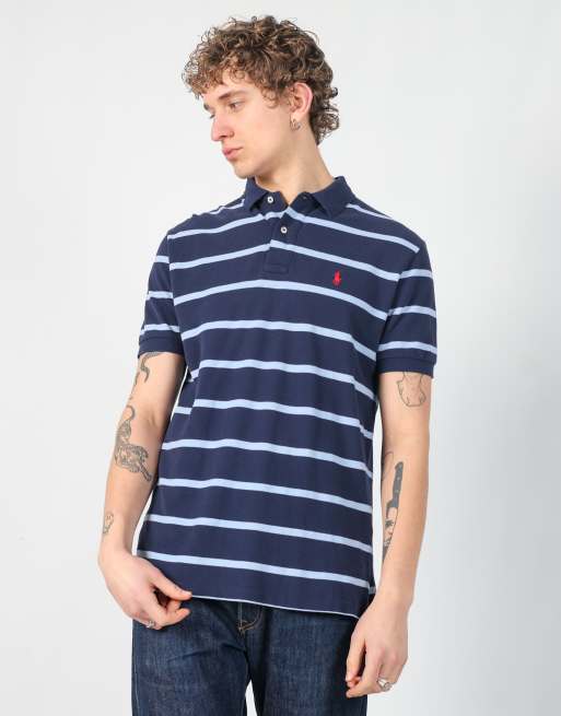 Vintage Polo Ralph Lauren m polo shirt in navy blue, 4 of 4