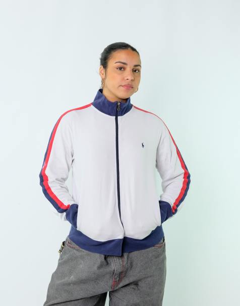 Vintage Polo Ralph Lauren M Sweatshirt White Zip Up - view 1