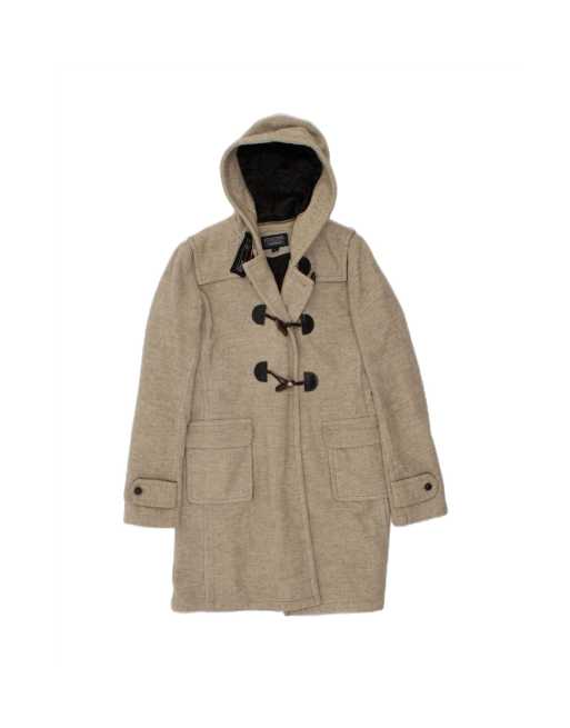 Vintage Polo Ralph Lauren Oversized Hooded Duffle Coat UK 16 Large In Grey