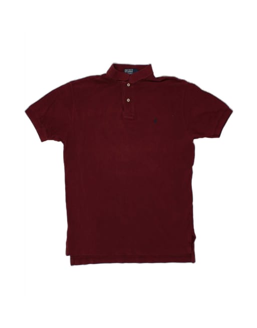 Vintage Polo Ralph Lauren Polo Shirt Medium In Burgundy