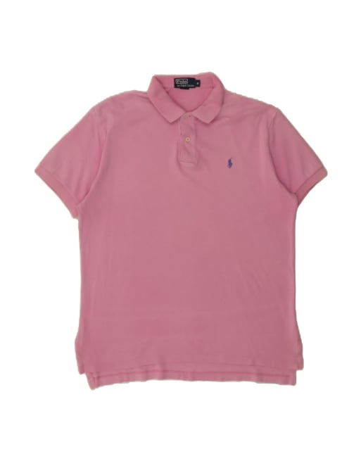 Vintage Polo Ralph Lauren Polo Shirt Medium In Pink