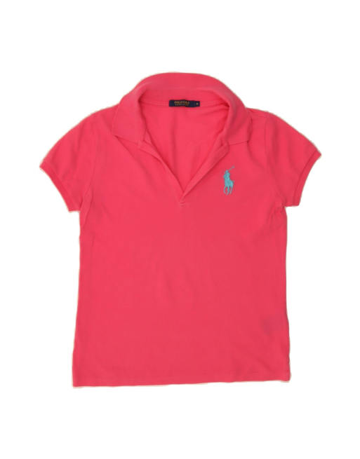 Vintage Polo Ralph Lauren Polo Shirt UK 12 Medium In Pink