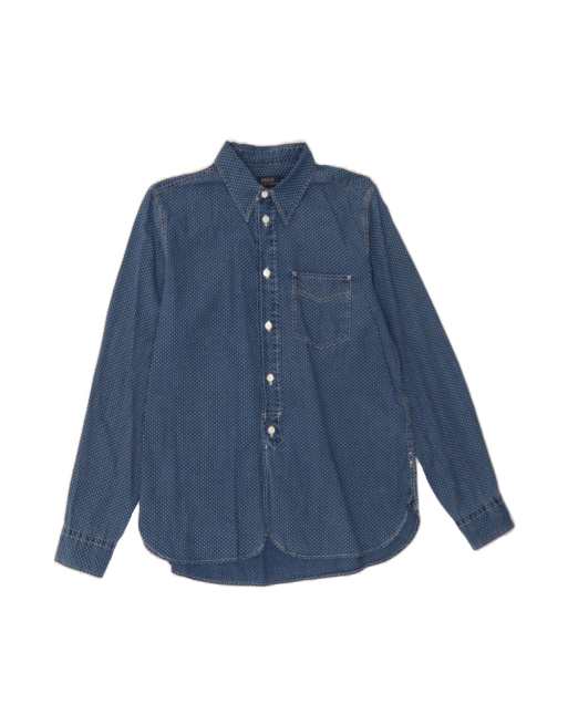 Vintage Polo Ralph Lauren Pullover Shirt US 8 Medium In Blue Polka Dot