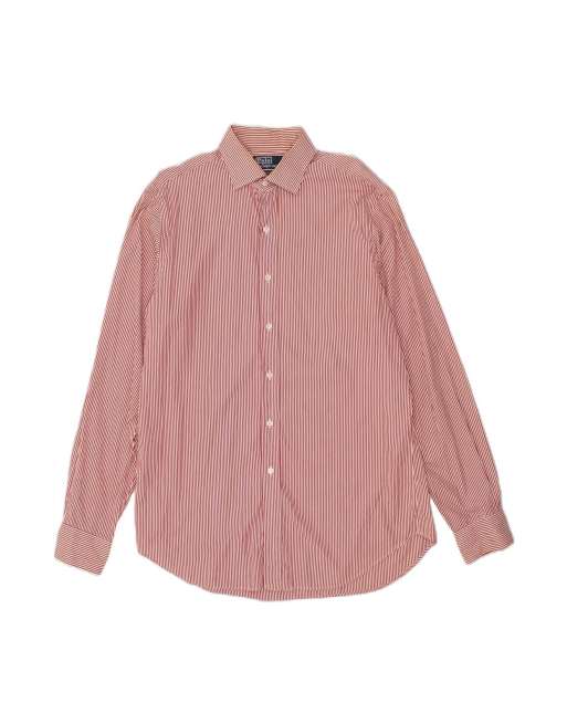 Vintage Polo Ralph Lauren Regent Classic Fit Shirt Size 16 1/2 Large In Red