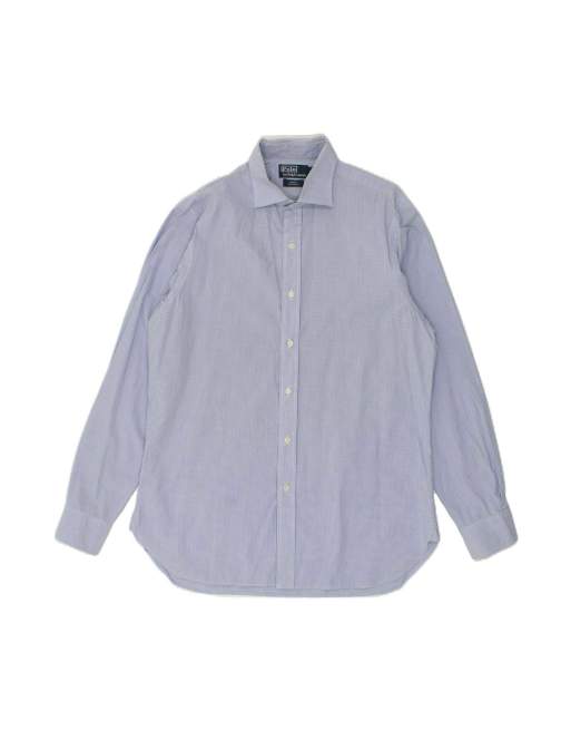 Vintage Polo Ralph Lauren Regent Custom Fit Shirt Size 16 1/2 42 Large In Blue