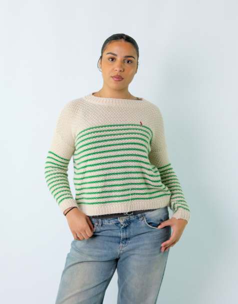 Vintage Polo Ralph Lauren S Knit Sweatshirt Cream - view 1