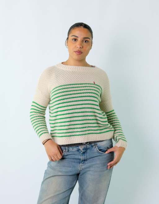 Vintage Polo Ralph Lauren S Knit Sweatshirt Cream