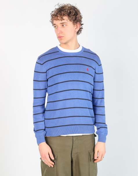 Vintage Polo Ralph Lauren s knit sweatshirt in blue - view 1