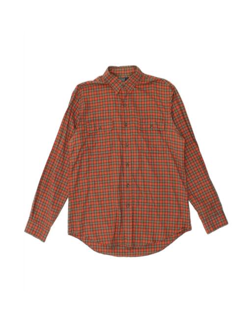 Vintage Polo Ralph Lauren Shirt Large In Orange Check
