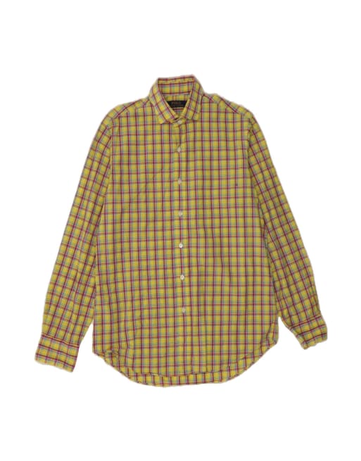 Vintage Polo Ralph Lauren Shirt Medium In Yellow Check