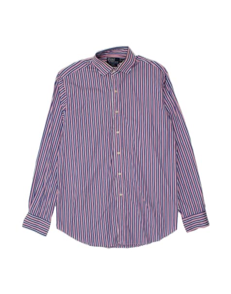 Vintage Polo Ralph Lauren Shirt Size 17 1/2 XL In Multicoloured Striped - view 1