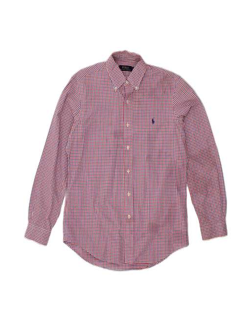 Vintage Polo Ralph Lauren Shirt Small In Red Check