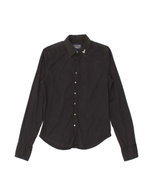 Vintage Polo Ralph Lauren Shirt Uk 10 Small In Black