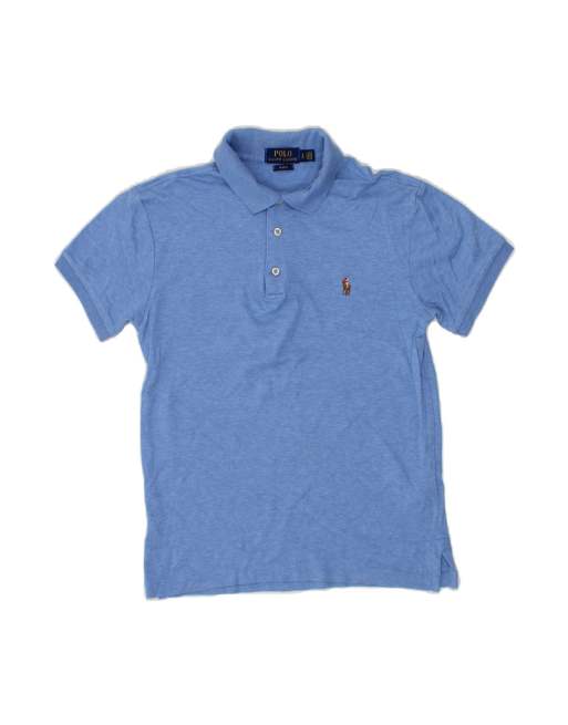 Vintage Polo Ralph Lauren Slim Fit Polo Shirt Small In Blue