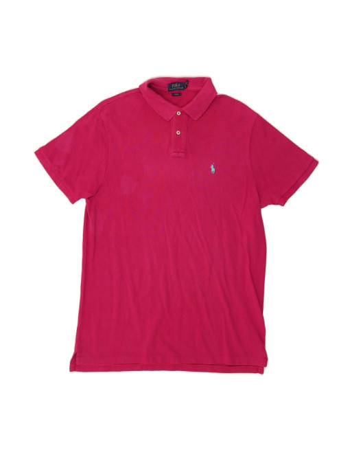 Vintage Polo Ralph Lauren Slim Fit Polo Shirt XL In Pink