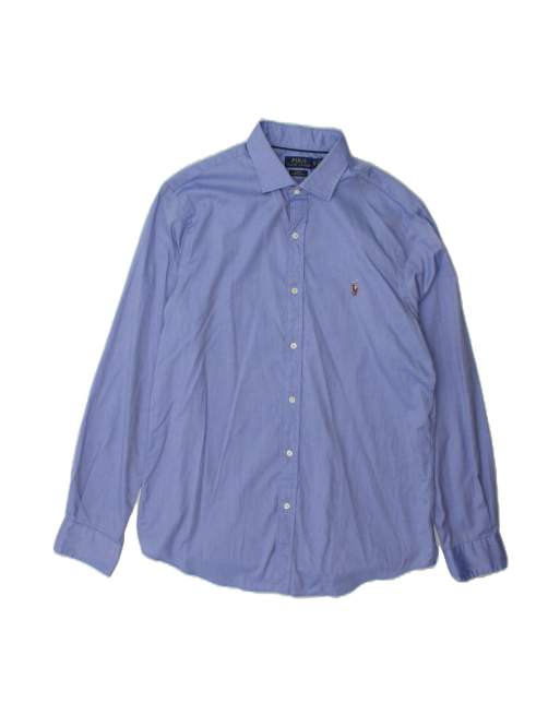 Vintage Polo Ralph Lauren Slim Fit Shirt XL In Blue