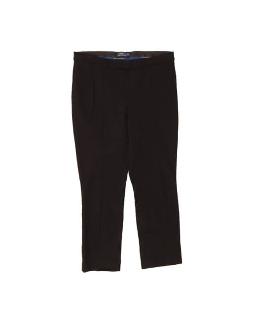 Vintage Polo Ralph Lauren Slim Suit Trousers US 14 XL W36 L28 In Black