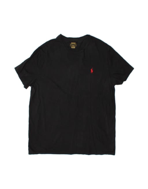 Vintage Polo Ralph Lauren T-shirt Top Medium In Black
