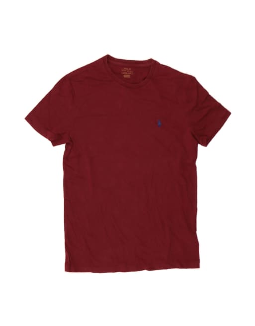 Vintage Polo Ralph Lauren T-shirt Top Small In Burgundy