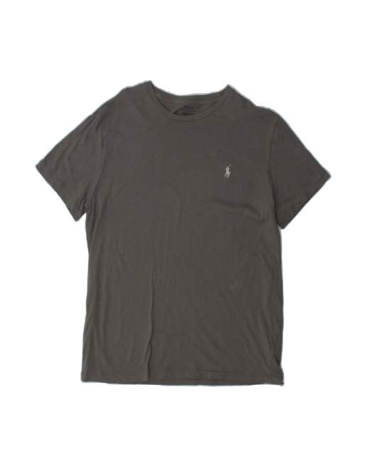 Vintage Polo Ralph Lauren T-shirt Top UK 12 Medium In Grey