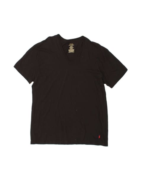 Vintage Polo Ralph Lauren T-shirt Top XL In Black - view 1